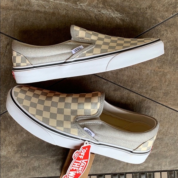 •VANS CLASSIC SLIP ON CHECKERBOARD SILVER WMNS - Picture 4 of 16